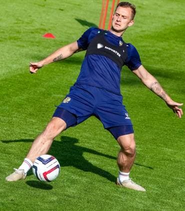 Russia Soccer Friendly Russia Training 8937330 02.06.2025 Russia s Dmitry Barinov attends a training session before friendly soccer matches against Nigeria on June 6 and Belarus on June 10, at the Novogorsk training centre in Khimki, outside Moscow, Russia. Alexander Vilf Sputnik Khimki Moscow region Russia Copyright: xAlexanderxVilfx