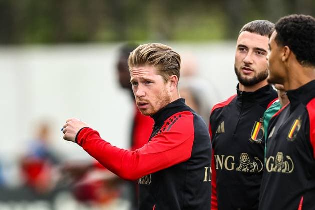 Belgium s Kevin De Bruyne pictured during a training session of Belgian national soccer team the Red Devils, Monday 02 June 2025, in Tubize. The team is preparing for the World Cup 2026 qualifier games against North-Macedonia (6 June) and Wales (9 June). BRUNOxFAHY  x126008114x