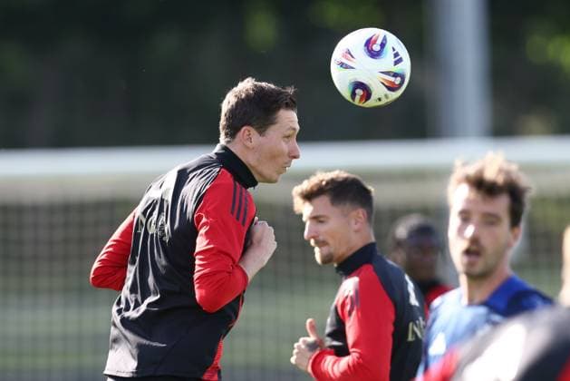 Belgium s Hans Vanaken pictured during a training session of Belgian national soccer team the Red Devils, Monday 02 June 2025, in Tubize. The team is preparing for the World Cup 2026 qualifier games against North-Macedonia (6 June) and Wales (9 June). BRUNOxFAHY  x126050470x