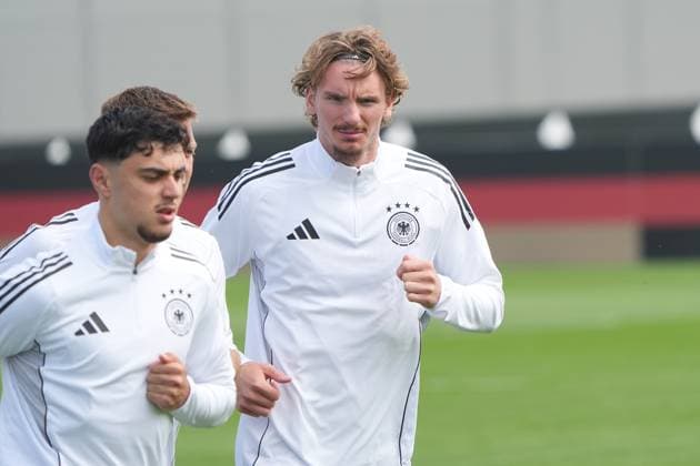 Nick Woltemade Germany Germany, 9 Herzo Base 03 06 2025 Training German national team Nations League final round, preparation, Home Ground, HerzoBase, World of Adidas, Herzogenaurach
