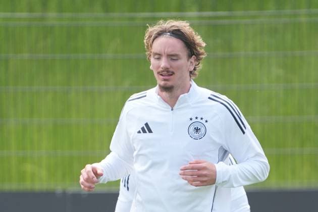 Nick Woltemade Germany Germany, 9 Herzo Base 03 06 2025 Training German national team Nations League final round, preparation, Home Ground, HerzoBase, World of Adidas, Herzogenaurach