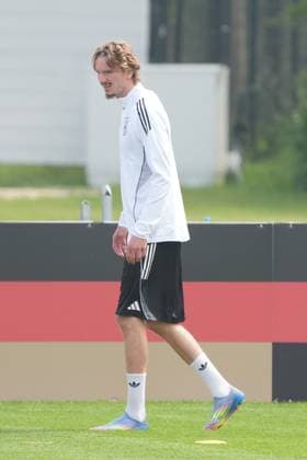 Nick Woltemade (Deutschland Germany, 9) - Herzo Base 03.06.2025: Training Deutsche Nationalmannschaft Nations League Finalrunde,Vorbereitung, Home Ground, HerzoBase, World of Adidas, Herzogenaurach