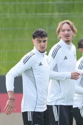 Aleksandar Pavlovic Germany Germany, 7 Herzo Base 03 06 2025 Training German national team Nations League final round, preparation, Home Ground, HerzoBase, World of Adidas, Herzogenaurach