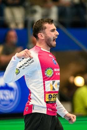 Matija Spikic ThSV Eisenach, 1 GER, ThSV Eisenach vs. 1 VfL Potsdam, Handball, 1 Bundesliga, Matchday 33, Season 2024 2025, 04 06 2025 GER, ThSV Eisenach vs. 1 VfL Potsdam, Handball, 1 Bundesliga, Matchday 33, Season 2024 2025, 04 06 2025 Eisenach Copyright: xEibner-Pressefoto MartinxHerbstx EP_MHT