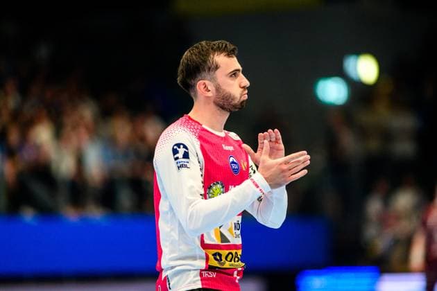 Matija Spikic ThSV Eisenach, 1 GER, ThSV Eisenach vs. 1 VfL Potsdam, Handball, 1 Bundesliga, Matchday 33, Season 2024 2025, 04 06 2025 GER, ThSV Eisenach vs. 1 VfL Potsdam, Handball, 1 Bundesliga, Matchday 33, Season 2024 2025, 04 06 2025 Eisenach Copyright: xEibner-Pressefoto MartinxHerbstx EP_MHT