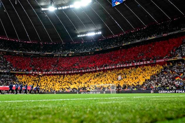 Choreography Choreo German Fans, Germany vs Portugal, Football, UEFA Nations League, Semi-Final, 04 06 2025 Munich Bavaria Germany Copyright: xkolbert-press MarcxNiemeyerx