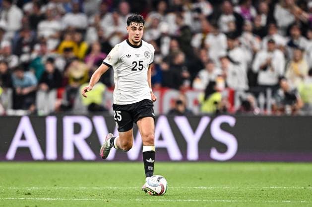 Aleksandar Pavlovic Germany controls the Ball during the UEFA Nations League 2025 semifinal match between Germany and Portugal at Munich Football Arena on June 4, 2025 in Munich, Germany Photo by Harry Langer DeFodi Images