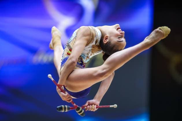 41st European Rhythmic Gymnastics Championships 06 06 2025 Daniela Pico Spain at All Around qualifications 41st European Rhythmic Gymnastics Championships at 06 06 2025 in the Unibet Arena in Tallinn Estonia Copyright: xBEAUTIFULxSPORTS U.xFassbenderx