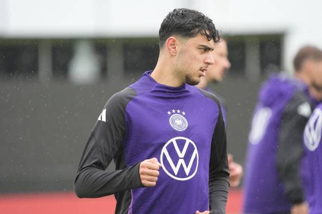 Aleksandar Pavlovic Germany Germany, 25 Herzo Base 06 06 2025 German national team Nations League final round, preparation, Home Ground, HerzoBase, World of Adidas, Herzogenaurach