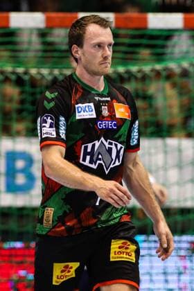 Felix Claar SC Magdeburg,7 Handball Bundesliga season 2024 2025 SC Magdeburg vs SG Flensburg Handewitt at the GETEC Arena in Magdeburg single picture,action,handball,Germany,04 06 2025
