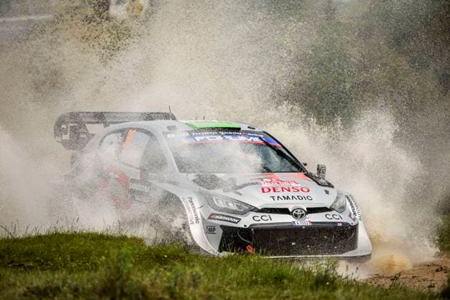 AUTO - WRC, Motorsport Rallye, WM - RALLY ITALIA SARDEGNA 2025 33 Elfyn EVANS, Scott MARTIN, Toyota GR Yaris Rally1, action during the 2025 Rally Italia Sardegna, 6th round of the 2025 WRC World Rally Car Championship, from June 5 to 8, 2025 at Olbia, Italy - OlbiaItaly Copyright: xNikosxKatikisx