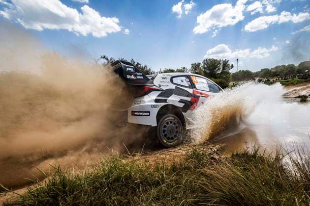 AUTO - WRC, Motorsport Rallye, WM - RALLY ITALIA SARDEGNA 2025 33 Elfyn EVANS, Scott MARTIN, Toyota GR Yaris Rally1, action during the 2025 Rally Italia Sardegna, 6th round of the 2025 WRC World Rally Car Championship, from June 5 to 8, 2025 at Olbia, Italy - OlbiaItaly Copyright: xNikosxKatikisx