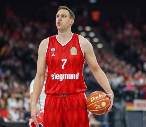 Johannes Voigtmann FC Bayern Basketball, 07 , GER, FC Bayern Basketball vs MLP Academics Heidelberg, Basketball, easycredit Basketball Bundesliga, BBL, Playoffs, Semifinals, Season 2024 2025, 07 06 2025, GER, FC Bayern Basketball vs MLP Academics Heidelberg, Basketball, easycredit Basketball Bundesliga, BBL, Playoffs, Semifinals, Season 2024 2025, 07 06 2025 Munich Copyright: xEibner-Pressefoto JennixMaulx EP_JML
