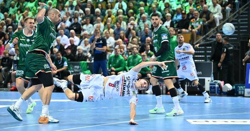 08 06 2025 Handball 1 Bundesliga DAIKIN HBL Season 2024 2025 34 Matchday HSG Wetzlar HC Erlangen Metropolregion Nürnberg HCE xwoxzix Vladimir Vranjes 14, HSG Wetzlar Sander Andreassen Overjordet 8, HC Erlangen HCE
