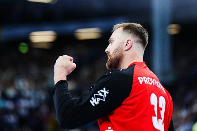 Cheers after Andreas Wolffs save THW Kiel, 33 GER, THW Kiel vs ThSV Eisenach, Handball, Bundesliga, Matchday 34, Season 2024 2025, 08 06 2025 GER, THW Kiel vs ThSV Eisenach, Handball, Bundesliga, Matchday 34, Season 2024 2025, 08 06 2025 Kiel Copyright: xEibner-Pressefoto MarcelxvonxFehrnx EP_MFN