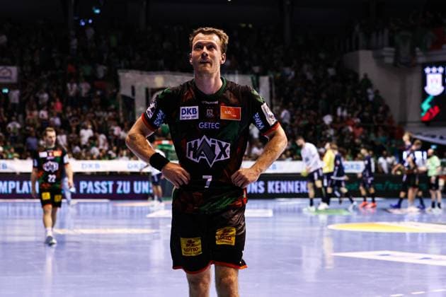 Felix Claar SC Magdeburg,7 Handball Bundesliga Season 2024 2025 SC Magdeburg vs SG Flensburg Handewitt at the GETEC Arena in Magdeburg Action,Handball,Germany,04 06 2025
