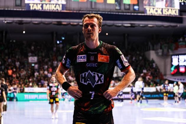 Felix Claar SC Magdeburg,7 Handball Bundesliga Season 2024 2025 SC Magdeburg vs SG Flensburg Handewitt at the GETEC Arena in Magdeburg Action,Handball,Germany,04 06 2025