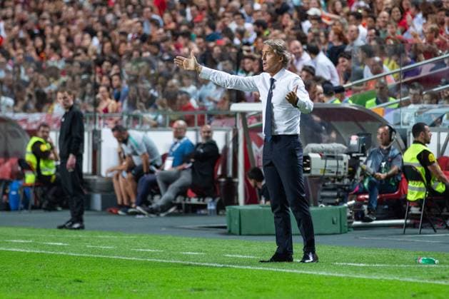September 10, 2018, Lisbon, Lisbon, Portugal: Italy head coach ROBERTO MANCINI in action during the game of UEFA Nations League Final Tournament between Portugal and Italy at Estadio da Luz Lisbon Portugal - ZUMAs359 20180910_zsp_s359_018 Copyright: xAlexandrexdexSousax