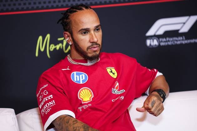 F1 - CANADIAN GRAND PRIX 2025 HAMILTON Lewis (gbr), Scuderia Ferrari SF-25, portrait press conference, PK, Pressekonferenz during the Formula 1 Pirelli Grand Prix du Canada 2025, 10th round of the 2025 FIA Formula One World Championship, WM, Weltmeisterschaft from June 14 to 16, 2025 on the Circuit Gilles Villeneuve, in MontrÃ al, Canada - MontrÃ alCanada  Copyright: xEricxAlonsox