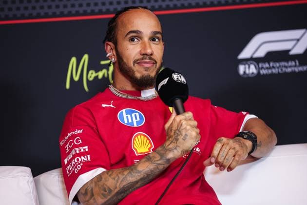 F1 - CANADIAN GRAND PRIX 2025 HAMILTON Lewis (gbr), Scuderia Ferrari SF-25, portrait press conference, PK, Pressekonferenz during the Formula 1 Pirelli Grand Prix du Canada 2025, 10th round of the 2025 FIA Formula One World Championship, WM, Weltmeisterschaft from June 14 to 16, 2025 on the Circuit Gilles Villeneuve, in MontrÃ al, Canada - MontrÃ alCanada  Copyright: xEricxAlonsox