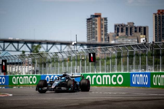 F1 - CANADIAN GRAND PRIX 2025 63 RUSSELL George (gbr), Mercedes AMG F1 Team W16, action during the Formula 1 Pirelli Grand Prix du Canada 2025, 10th round of the 2025 FIA Formula One World Championship, WM, Weltmeisterschaft from June 14 to 16, 2025 on the Circuit Gilles Villeneuve, in MontrÃ al, Canada - MontrÃ alCanada  Copyright: xALBERTOxVIMERCATIx
