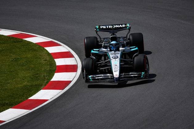 F1 - CANADIAN GRAND PRIX 2025 63 RUSSELL George (gbr), Mercedes AMG F1 Team W16, action during the Formula 1 Pirelli Grand Prix du Canada 2025, 10th round of the 2025 FIA Formula One World Championship, WM, Weltmeisterschaft from June 14 to 16, 2025 on the Circuit Gilles Villeneuve, in MontrÃ al, Canada - MontrÃ alCanada  Copyright: xFLORENTxGOODENx