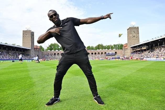 STOCKHOLM, SWEDEN 20250615 Usain Bolt during the Diamond League athletics gala at Stockholm Stadium, Sweden June 15, 2025 STOCKHOLM SWEDEN x10030x  Copyright: xJonasxEkströmer TTx DIAMOND LEAGUE STOCKHOLM