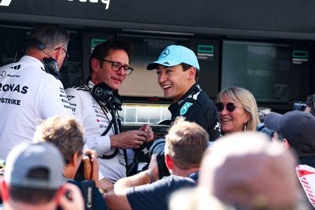 F1 - CANADIAN GRAND PRIX 2025 RUSSELL George (gbr), Mercedes AMG F1 Team W16, portrait during the Formula 1 Pirelli Grand Prix du Canada 2025, 10th round of the 2025 FIA Formula One World Championship, WM, Weltmeisterschaft from June 14 to 16, 2025 on the Circuit Gilles Villeneuve, in MontrÃ al, Canada - MontrÃ alCanada  Copyright: xDPPIx