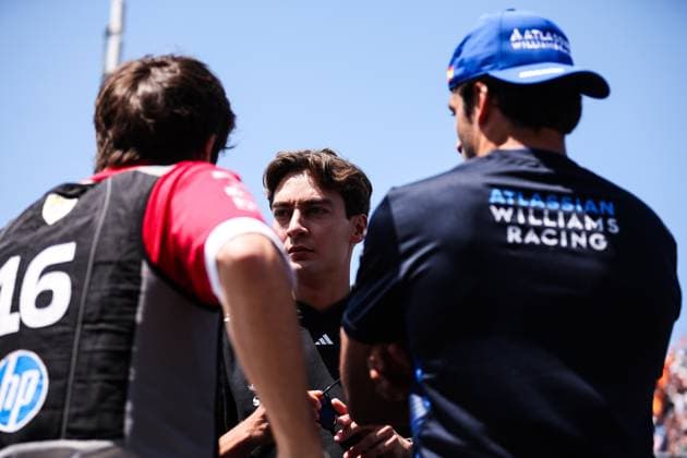 F1 - CANADIAN GRAND PRIX 2025 RUSSELL George (gbr), Mercedes AMG F1 Team W16, portrait during the Formula 1 Pirelli Grand Prix du Canada 2025, 10th round of the 2025 FIA Formula One World Championship, WM, Weltmeisterschaft from June 14 to 16, 2025 on the Circuit Gilles Villeneuve, in MontrÃ al, Canada - MontrÃ alCanada  Copyright: xEricxAlonsox