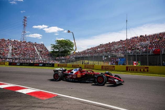 F1 - CANADIAN GRAND PRIX 2025 16 LECLERC Charles (mco), Scuderia Ferrari SF-25, action during the Formula 1 Pirelli Grand Prix du Canada 2025, 10th round of the 2025 FIA Formula One World Championship, WM, Weltmeisterschaft from June 14 to 16, 2025 on the Circuit Gilles Villeneuve, in MontrÃ al, Canada - MontrÃ alCanada  Copyright: xEricxAlonsox