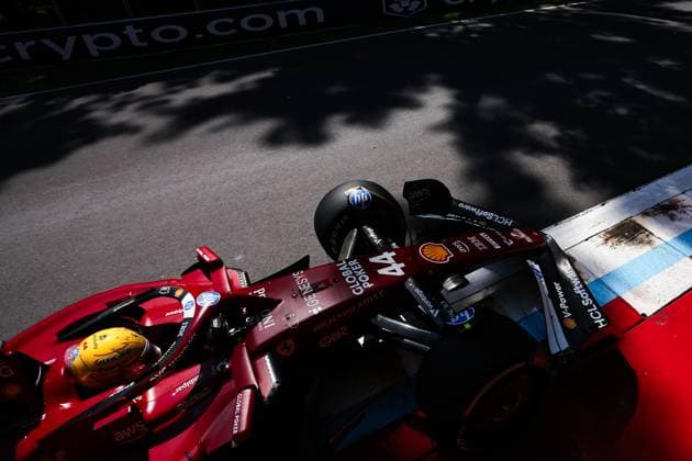F1 - CANADIAN GRAND PRIX 2025 44 HAMILTON Lewis (gbr), Scuderia Ferrari SF-25, action during the Formula 1 Pirelli Grand Prix du Canada 2025, 10th round of the 2025 FIA Formula One World Championship, WM, Weltmeisterschaft from June 14 to 16, 2025 on the Circuit Gilles Villeneuve, in MontrÃ al, Canada - MontrÃ alCanada  Copyright: xEricxAlonsox
