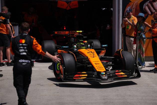 F1 - CANADIAN GRAND PRIX 2025 04 NORRIS Lando (gbr), McLaren F1 Team MCL39, action during the Formula 1 Pirelli Grand Prix du Canada 2025, 10th round of the 2025 FIA Formula One World Championship, WM, Weltmeisterschaft from June 14 to 16, 2025 on the Circuit Gilles Villeneuve, in MontrÃ al, Canada - MontrÃ alCanada  Copyright: xEricxAlonsox