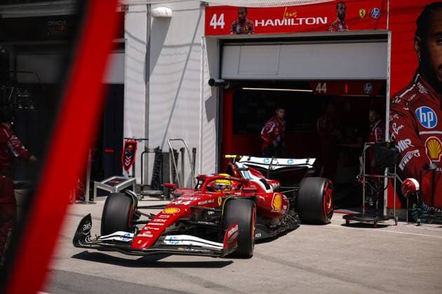 F1 - CANADIAN GRAND PRIX 2025 44 HAMILTON Lewis (gbr), Scuderia Ferrari SF-25, action during the Formula 1 Pirelli Grand Prix du Canada 2025, 10th round of the 2025 FIA Formula One World Championship, WM, Weltmeisterschaft from June 14 to 16, 2025 on the Circuit Gilles Villeneuve, in MontrÃ al, Canada - MontrÃ alCanada  Copyright: xEricxAlonsox