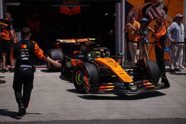 F1 - CANADIAN GRAND PRIX 2025 04 NORRIS Lando (gbr), McLaren F1 Team MCL39, action during the Formula 1 Pirelli Grand Prix du Canada 2025, 10th round of the 2025 FIA Formula One World Championship, WM, Weltmeisterschaft from June 14 to 16, 2025 on the Circuit Gilles Villeneuve, in MontrÃ al, Canada - MontrÃ alCanada  Copyright: xEricxAlonsox