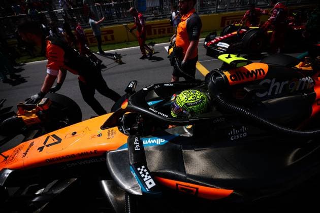 F1 - CANADIAN GRAND PRIX 2025 04 NORRIS Lando (gbr), McLaren F1 Team MCL39, action during the Formula 1 Pirelli Grand Prix du Canada 2025, 10th round of the 2025 FIA Formula One World Championship, WM, Weltmeisterschaft from June 14 to 16, 2025 on the Circuit Gilles Villeneuve, in MontrÃ al, Canada - MontrÃ alCanada  Copyright: xEricxAlonsox