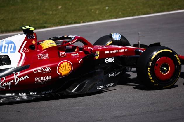 F1 - CANADIAN GRAND PRIX 2025 44 HAMILTON Lewis (gbr), Scuderia Ferrari SF-25, action during the Formula 1 Pirelli Grand Prix du Canada 2025, 10th round of the 2025 FIA Formula One World Championship, WM, Weltmeisterschaft from June 14 to 16, 2025 on the Circuit Gilles Villeneuve, in MontrÃ al, Canada - MontrÃ alCanada  Copyright: xEricxAlonsox