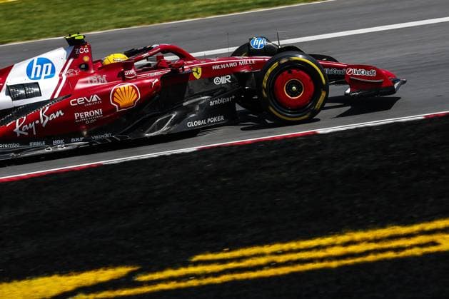 F1 - CANADIAN GRAND PRIX 2025 44 HAMILTON Lewis (gbr), Scuderia Ferrari SF-25, action during the Formula 1 Pirelli Grand Prix du Canada 2025, 10th round of the 2025 FIA Formula One World Championship, WM, Weltmeisterschaft from June 14 to 16, 2025 on the Circuit Gilles Villeneuve, in MontrÃ al, Canada - MontrÃ alCanada  Copyright: xEricxAlonsox
