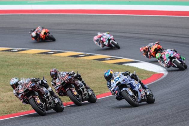 Foto IPP Enrico Schiavi Scarperia 22-06-2025 MotoGP Gran Premio Motociclismo di Italia 2025 Gara nella foto: Francesco Bagnaia - Ducati Lenovo Team precede Marc Marquez - Ducati Lenovo Team ed Alex Marquez - BK8 Gresini Racing MotoGP Scarperia italy ITALY ITALY  Copyright: xR4924_italyphotopressx