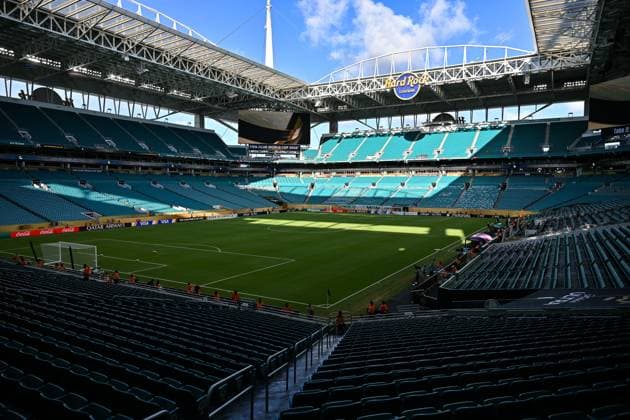 FIFA Club World Cup Inter Miami CF Palmeiras Sao Paulo 23 06 2025 A view into the Hard Rock Stadium of Miami Florida symbolic picture stadium picture stadium picture stadium arena FIFA Club World Cup Inter Miami CF Palmeiras Sao Paulo, Hard Rock Stadium on 23 06 2025 NOT FOR SALE IN USA Copyright: xBEAUTIFULxSPORTS Goldbergx