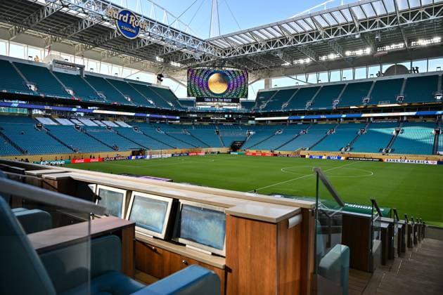 FIFA Club World Cup Inter Miami CF Palmeiras Sao Paulo 23 06 2025 A view into the Hard Rock Stadium of Miami Florida symbolic picture stadium picture stadium picture stadium arena FIFA Club World Cup Inter Miami CF Palmeiras Sao Paulo, Hard Rock Stadium on 23 06 2025 NOT FOR SALE IN USA Copyright: xBEAUTIFULxSPORTS Goldbergx