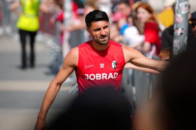 Soccer, Bundesliga, Men, Training SC Freiburg Europa Park Stadion, Sport, Europa Park Stadion, Vincenzo Grifo SC Freiburg, 32 Freiburg Europa Park Stadion Baden Württemberg Germany Copyright: xFINLEYxMÖRCHx