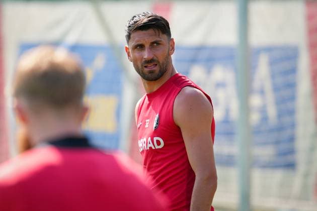 Soccer, Bundesliga, Men, Training SC Freiburg Europa Park Stadion, Sport, Europa Park Stadion, Vincenzo Grifo SC Freiburg, 32 Freiburg Europa Park Stadion Baden Württemberg Germany Copyright: xFINLEYxMÖRCHx