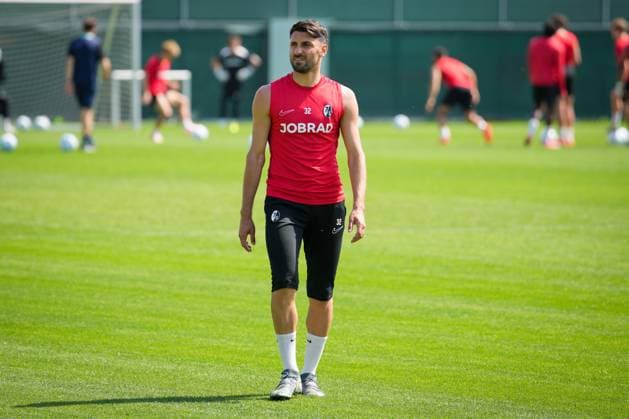 Soccer, Bundesliga, Men, Training SC Freiburg Europa Park Stadion, Sport, Europa Park Stadion, Vincenzo Grifo SC Freiburg, 32 Freiburg Europa Park Stadion Baden Württemberg Germany Copyright: xFINLEYxMÖRCHx