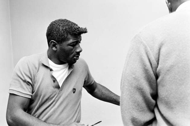 680914 Boxing, World Championships, Floyd Patterson Jimmy Ellis Floyd Patterson after the match  Copyright: BILDBYRAN BB680914BB015