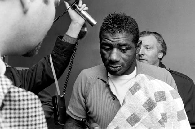 680914 Boxing, World Championships, Floyd Patterson Jimmy Ellis Folyd Patterson after the match  Copyright: BILDBYRAN BB680914BB017