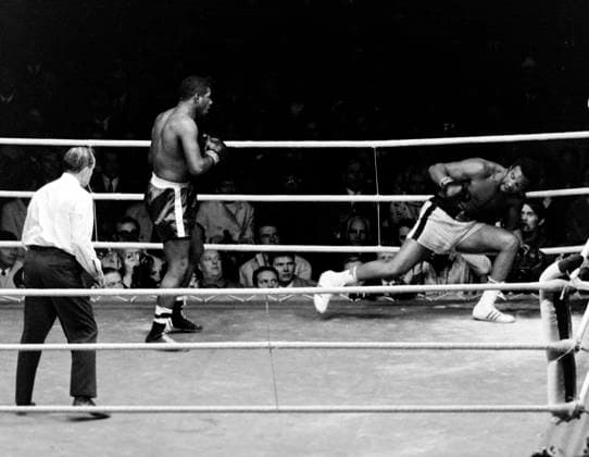 680914 Boxing, World Championships, Floyd Patterson Jimmy Ellis Floyd Patterson attacks Jimmy Ellis  Copyright: BILDBYRAN BB680914BB023