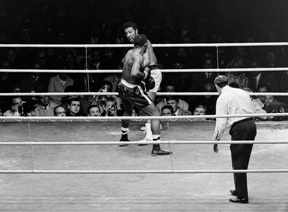 680914 Boxing, World Championships, Floyd Patterson Jimmy Ellis Floyd Patterson attacks Jimmy Ellis  Copyright: BILDBYRAN BB680914BB024