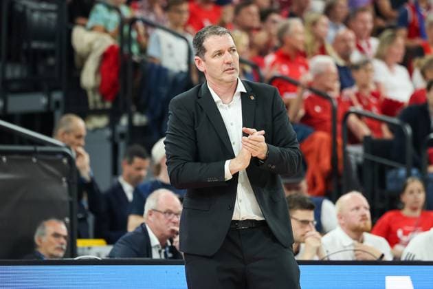 Ty Harrelson Ratiopharm Ulm, Head Coach , GER, FC Bayern Basketball vs Ratiopharm Ulm, Basketball, easycredit Basketball Bundesliga, BBL, Playoffs, Final, Game 5, Season 2024 2025, 26 06 2025, GER, FC Bayern Basketball vs Ratiopharm Ulm, Basketball, easycredit Basketball Bundesliga, BBL, Playoffs, Final, Game 5, Season 2024 2025, 26 06 2025 Muenchen Copyright: xEibner-Pressefoto JennixMaulx EP_JML