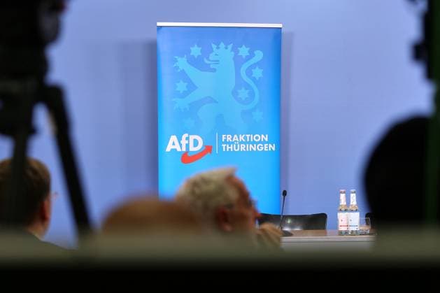 Berlin, Germany, 12 05 2025 Haus der Bundespressekonferenz Press conference AfD parliamentary group in the Thuringian state parliament, Unconstitutional observation of members of the state parliament by the constitutional protection authorities of the states AfD parliamentary group Thuringia Copyright: xdtsxNachrichtenagenturx dts_66545