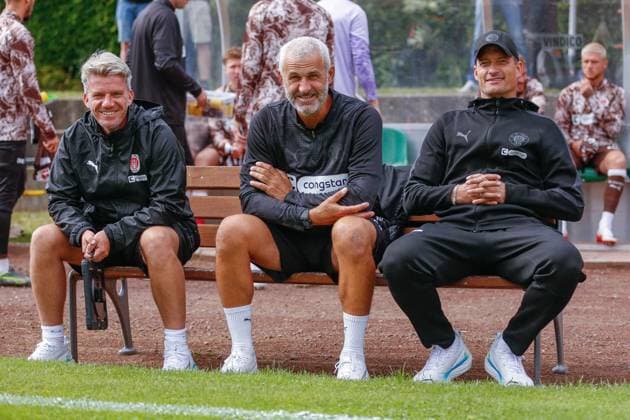 Co Coach Thomas Risch Co Coach Peter Nemeth Coach Alexander Blessin Pauli Germany , Malente , Uwe Seeler Football Park , Football , 1 Bundesliga , Test match , Silkeborg IF FC St Pauli